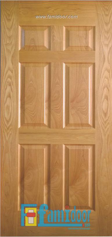 Cửa gỗ HDF VENEER 6A-ASH tại Showroom Famidoor 0818.400.400